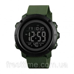 Чоловічий наручний електронний годинник Skmei 1434AGBK Army Green-Black