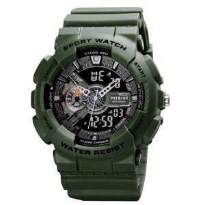 Чоловічий наручний кварцовий (електронний) годинник Patriot 005AG Army Green
