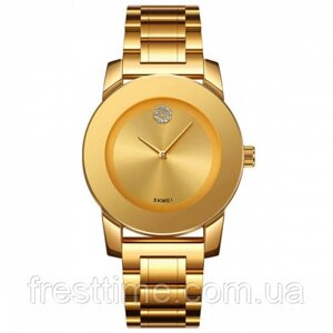 Жіночий наручний кварцовий годинник Skmei 2176GD Gold