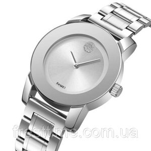 Жіночий наручний кварцовий годинник Skmei 2176SI Silver