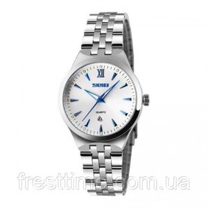 Жіночий наручний кварцовий годинник Skmei 9071BU-S Blue Lady