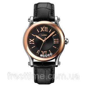 Жіночий наручний кварцовий годинник Skmei 9265BKBK Black-Black