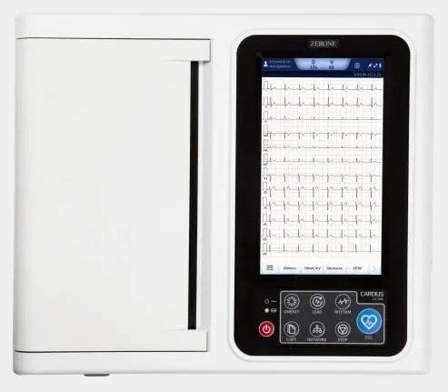 Електрокардіограф Zerone Cardius CZ-800 | 12-канальний, сенсорний, друк на А4, USB, акумулятор від компанії Матеріали - фото 1