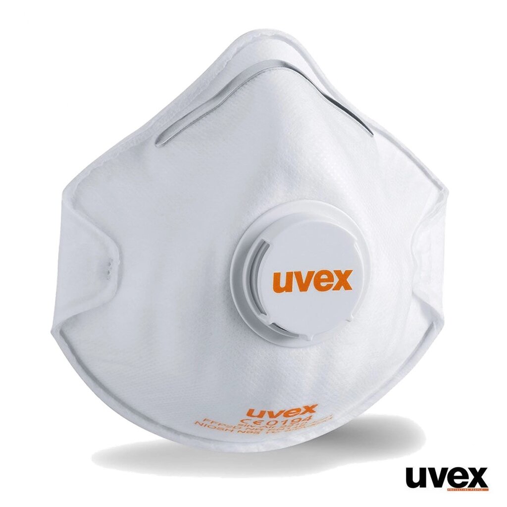Респіратор UVEX Silv-Air c 2210 FFP2 з клапаном і вугільним фільтром від компанії Матеріали - фото 1