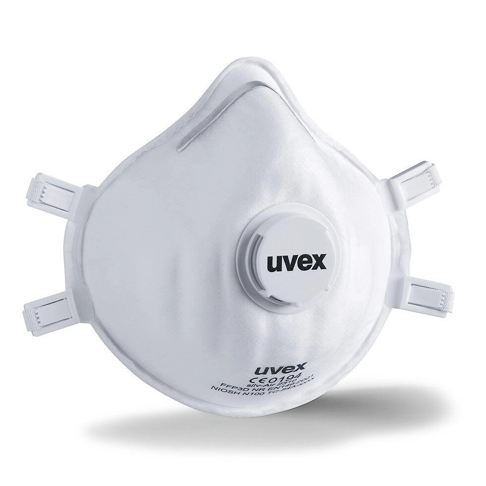 Респіратор UVEX Silv-Air c 2310 FFP3 з клапаном і вугільним фільтром від компанії Матеріали - фото 1