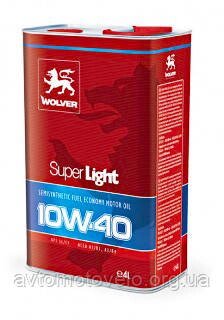 Автомобільне Моторне Олива Wolver Super Light 10W-40 1L від компанії Автомотовело - фото 1