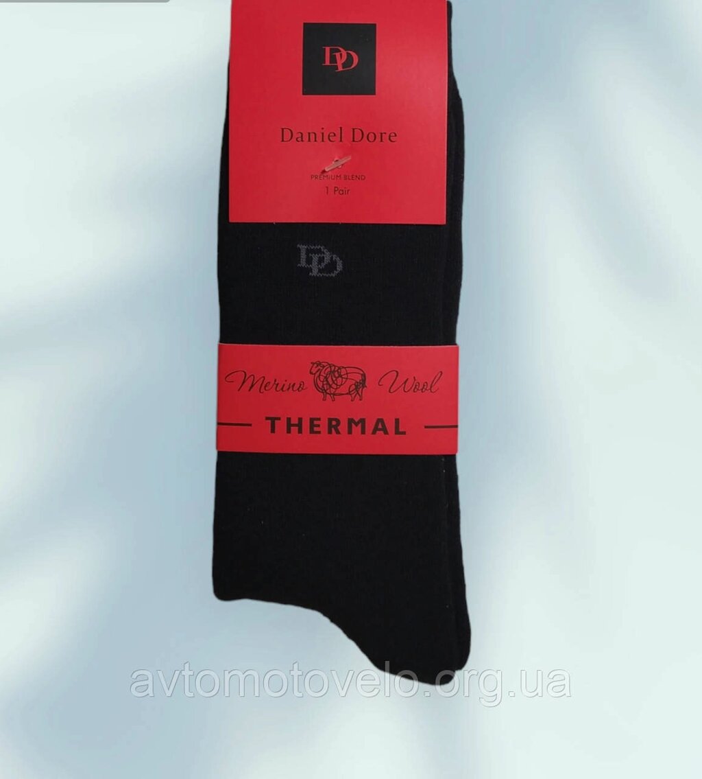 Чоловічі махрові шкарпетки зима Daniel Dore THERMO 42-45р від компанії Автомотовело - фото 1