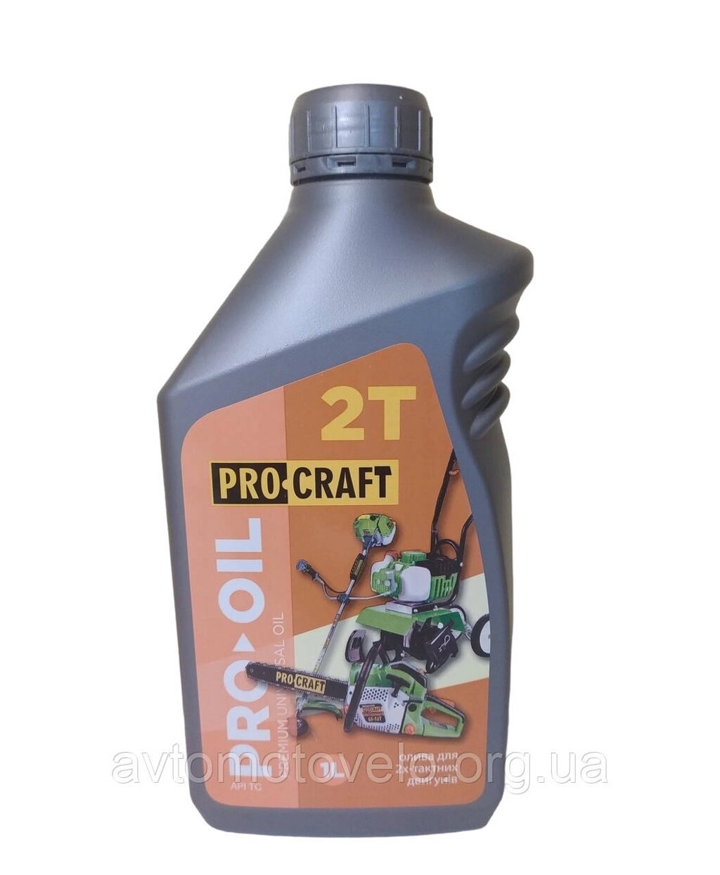 Олива для газонокосилок, трімерів та бензопил PROCRAFT для 2T двигунів 1L від компанії Автомотовело - фото 1