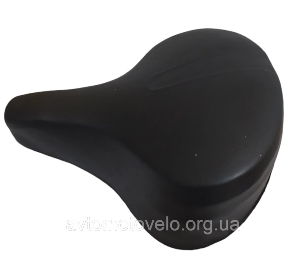 Сідло для міських та дорожніх велосипедів широке подвійна пружина від компанії Автомотовело - фото 1