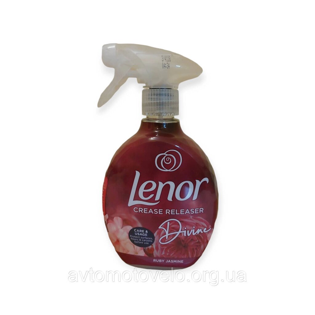 СПРЕЙ ДЛЯ РОЗГЛАШУВАННЯ СКЛАДОК НА ОДЯГУ LENOR CREASE RELEASER RUBY JASMINE, 500 МЛ від компанії Автомотовело - фото 1