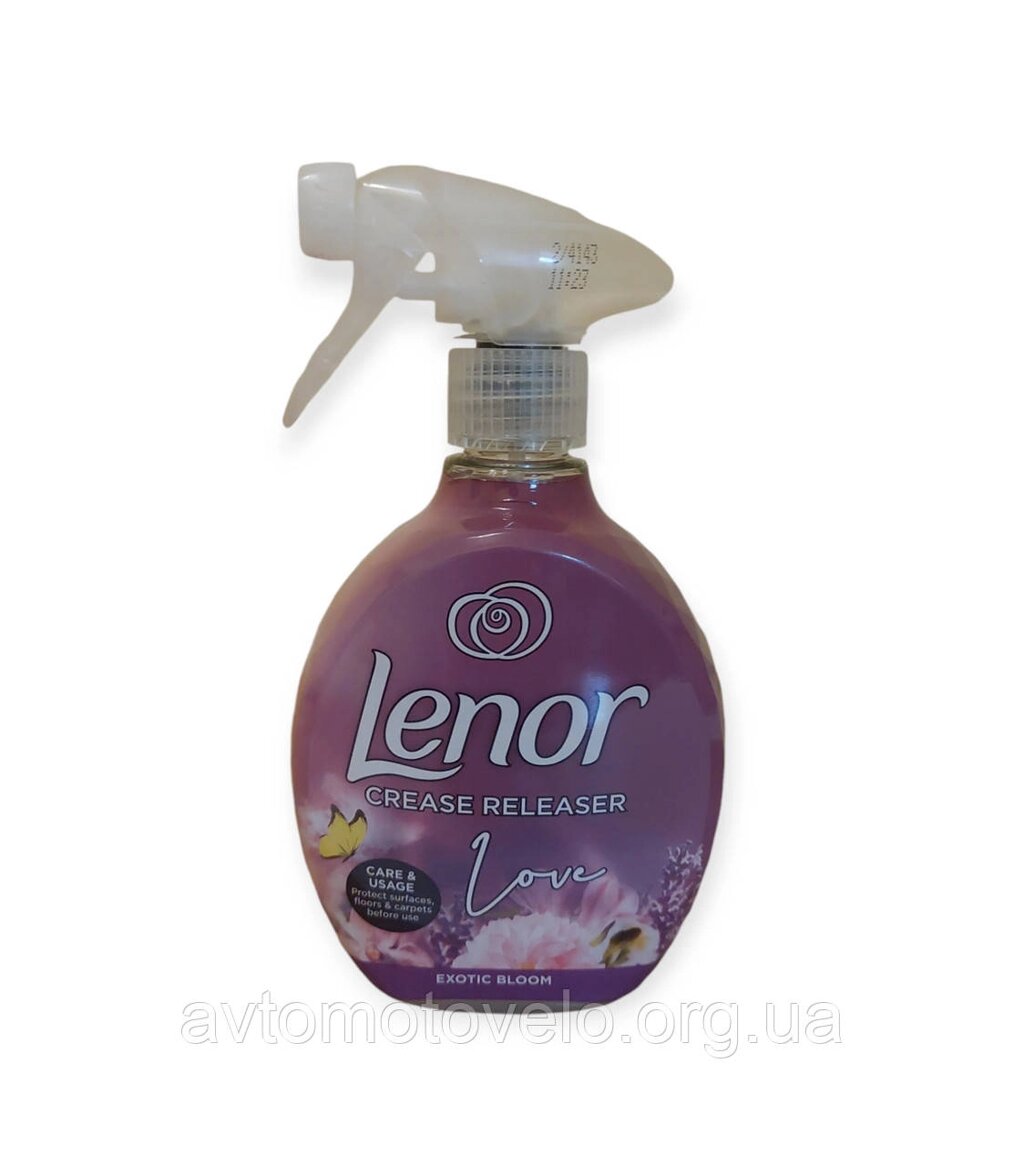 СПРЕЙ ДЛЯ РОЗГЛАЖУВАННЯ СКЛАДОК НА ОДЯГУ LENOR CREASE RELEASER EXOTIC BLOOM, 500 МЛ від компанії Автомотовело - фото 1