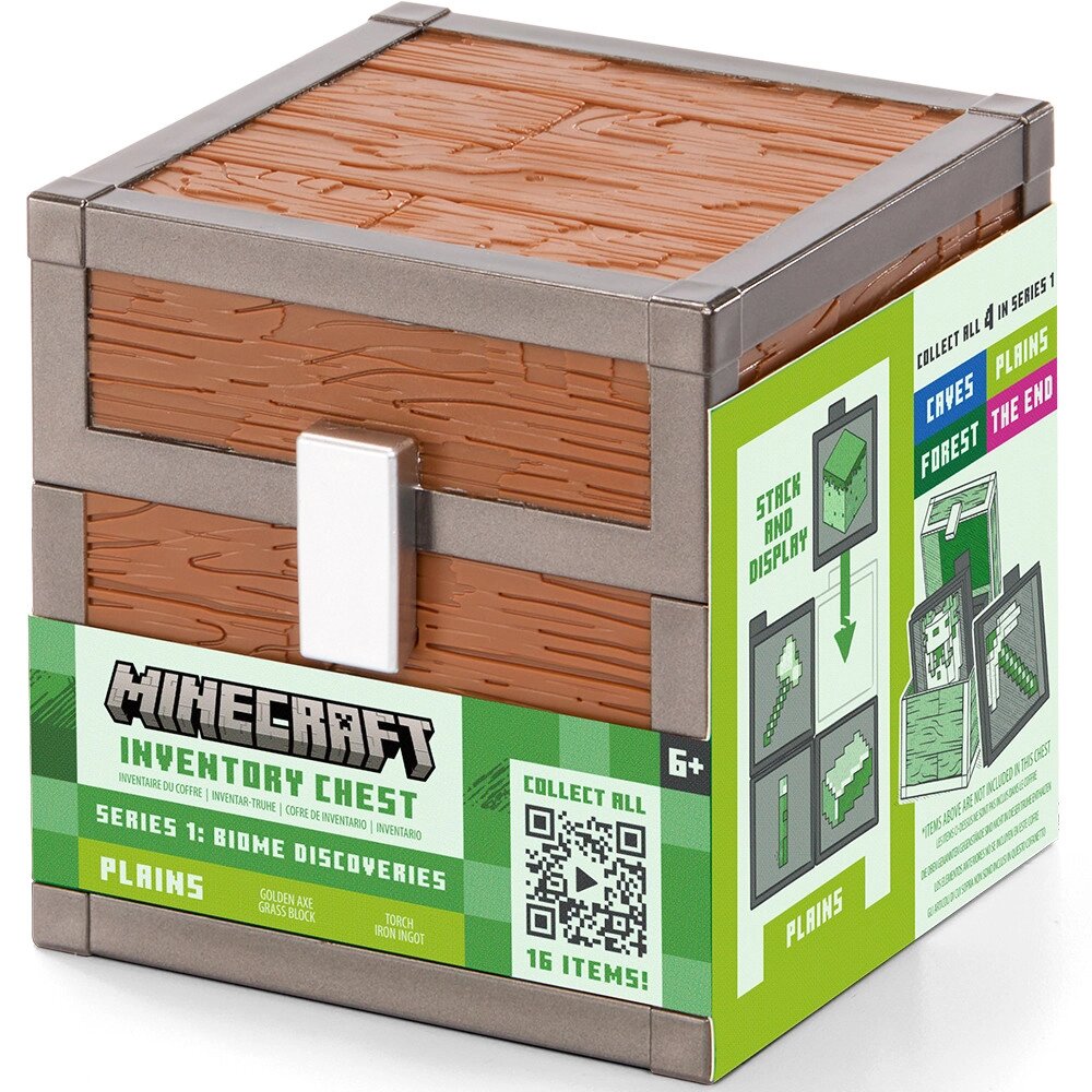 Атрибут з гри MINECRAFT Loot Chest - Plains (Майнкрафт) 10 см від компанії FragStore - фото 1