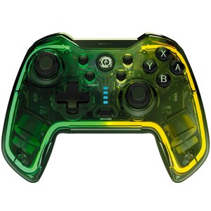 Геймпад бездротовий CANYON Brighter GPW-02 Wireless RGB 5in1 iOS, Nintendo - Crystal Прозорий