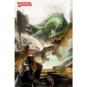 Постер dungeons AND dragons adventure (підземілля та дракони)