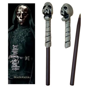 Ручка і закладинка HARRY POTTER Death Eater Wand - skull (Гаррі Поттер)