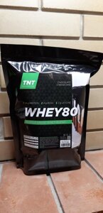 Сироватковий протеїн для набору маси 80% білка WHEY80 TNT Польща