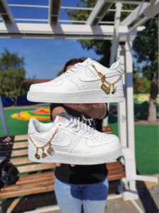 $ Жіночі кросівки Nike air force 1 Lucky Charm шкіряні В'єтнам