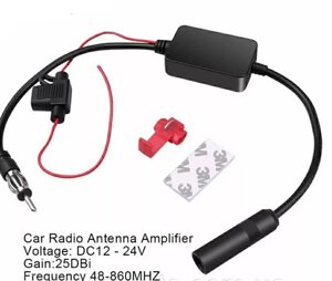 Автомобільний радіоприймач FM-антена підсилювач сигналу 12V T208