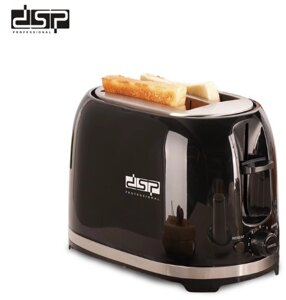 Тостер для дому електричний горизонтальний побутовий автоматичний для хліба на 2 тости 850W DSP KC2045