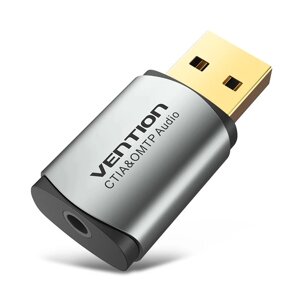 Зовнішня звукова карта USB 2 в 1 Vention CDLH0, стереофонічна 2.1, з підтримкою OMTP & CTIA