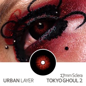 Кольорові контактні лінзи Urban Layer 17mm Sclera Tokyo Ghoul 2