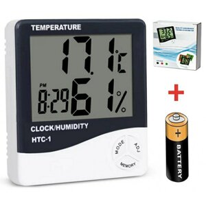 Термометр гігрометр термогігрометр HTC-1LCD