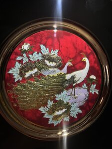Порцелянова настільна тарілка -Жар птиця", Японія, 19см