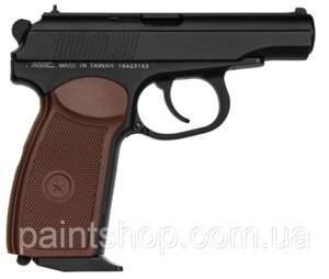 Пістолет пневматичний SAS Makarov (Макарова) Blowback 4,5 мм BB (метал; рухома рама затвора)