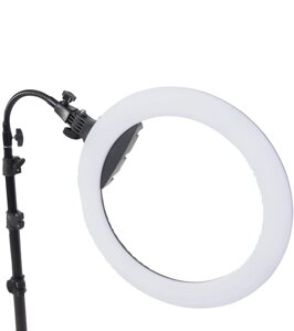 Кільцева LED лампа LUMERTY 45см-75w, світлодіодне Селфі кільце на штативі з кріпленням для телефону