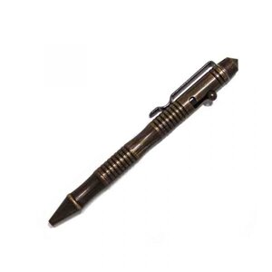 Тактична ручка з затвором коричнева