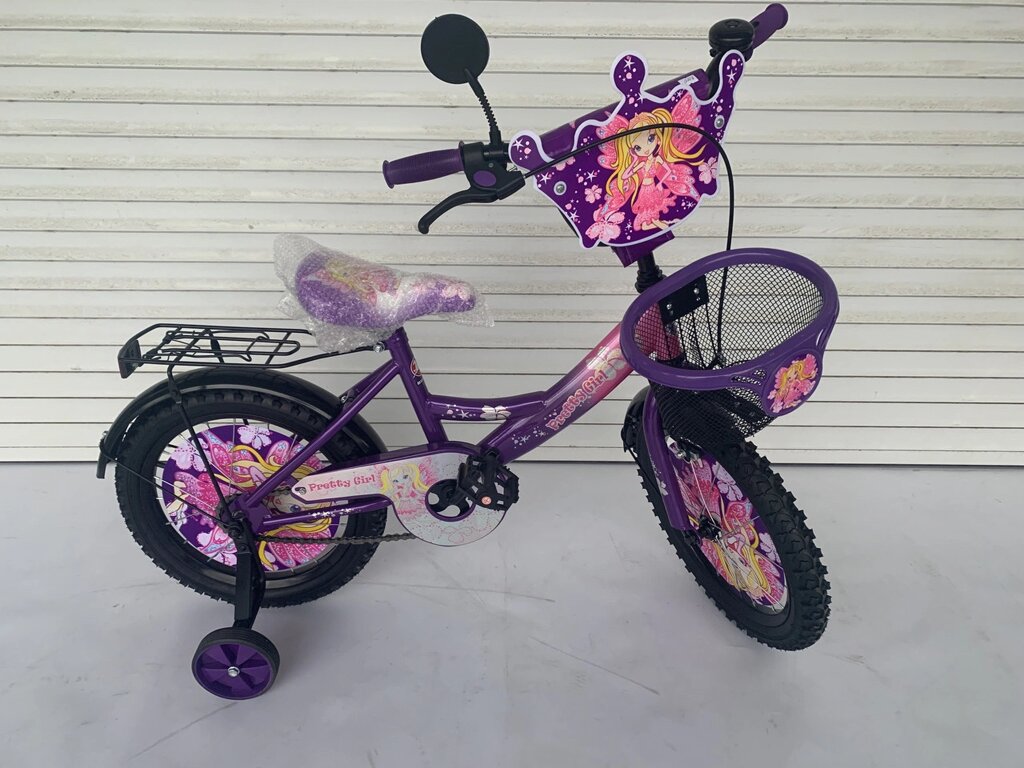Детский велосипед для девочки принцесса 14 дюймов ##от компании## velo-life велосипеды - ##фото## 1