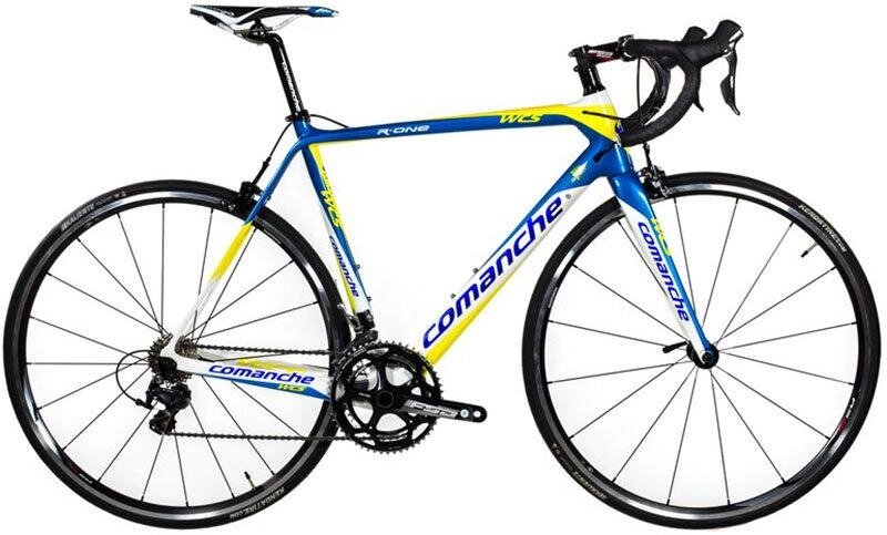 Карбоновый шоссейный велосипед Comanche R-One 53CM, желтый-синий ##от компании## velo-life велосипеды - ##фото## 1
