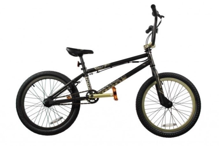 Трюкових велосипедів BMX Comanche Paracoa 9.5", чорний-золотий від компанії velo-life - фото 1