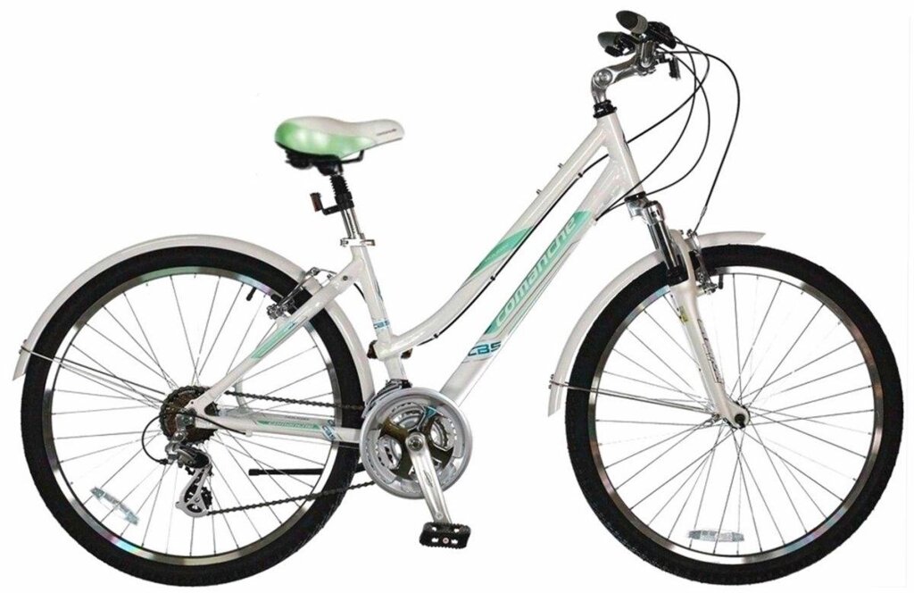 Женский городской велосипед Comanche Holiday L 1.0 18", белый-бирюзовый ##от компании## velo-life велосипеды - ##фото## 1