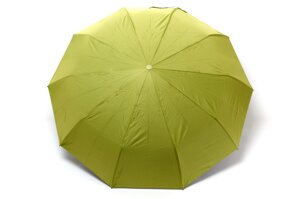 Салатова парасолька на 10 спиць з ліхтариком