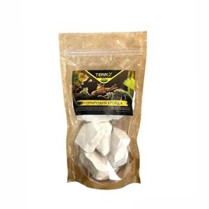 Крейда природна шматочками для птахів, гризунів, равликів та рептилій 100г тм Terrix