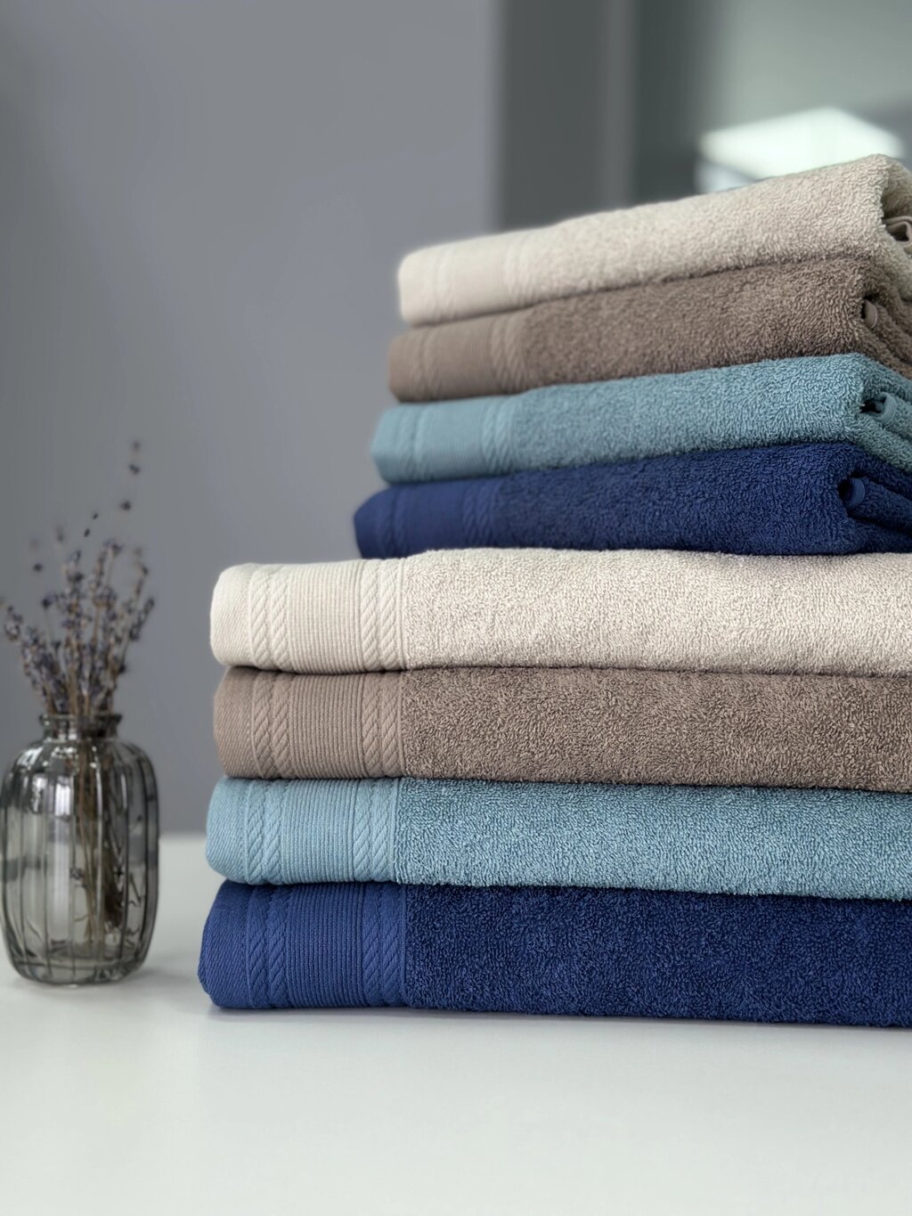 Махровий рушник BREEZE 70х140 см 100% бавовна 450 г/м2 бежевий від компанії IDEAL TEXTILE: махрові рушники, халати, постільна білизна - фото 1