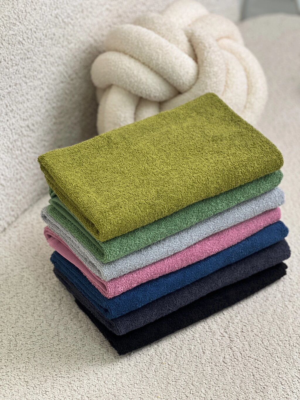 Рушник однотонний 50х90 см 100% бавовна 360 г/м2 від компанії IDEAL TEXTILE: махрові рушники, халати, постільна білизна - фото 1
