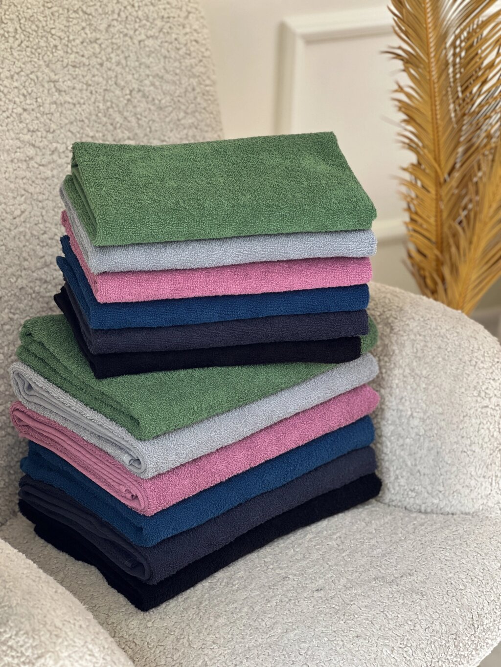 Рушник однотонний 70х140 см 100% бавовна 360 г/м2 від компанії IDEAL TEXTILE: махрові рушники, халати, постільна білизна - фото 1