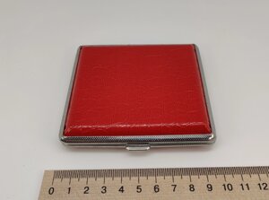 Портсигар металевий (червоний) на 20 сигарет арт. 03887