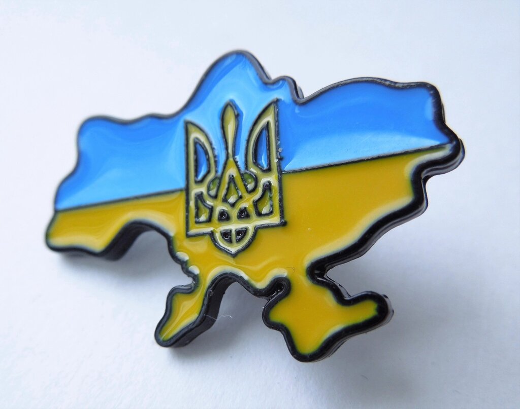 Брошка з гербом, прапором і картою України від компанії bongkiev - фото 1