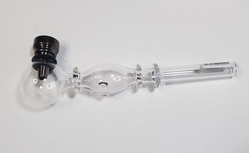 Трубка скляна "Гасова лампа" + чаша метал від компанії bongkiev - фото 1