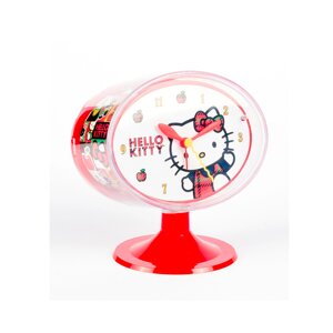 Годинник-будильник Hello Kitty Sanrio Біло-червоний 8011688351423