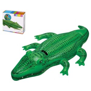 Надувний плот Intex Крокодил Зелений 6941057455464