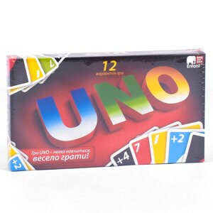 Настільна гра Уно Danko Toys 12 варіантів гри Різнокольорова 2000000032429