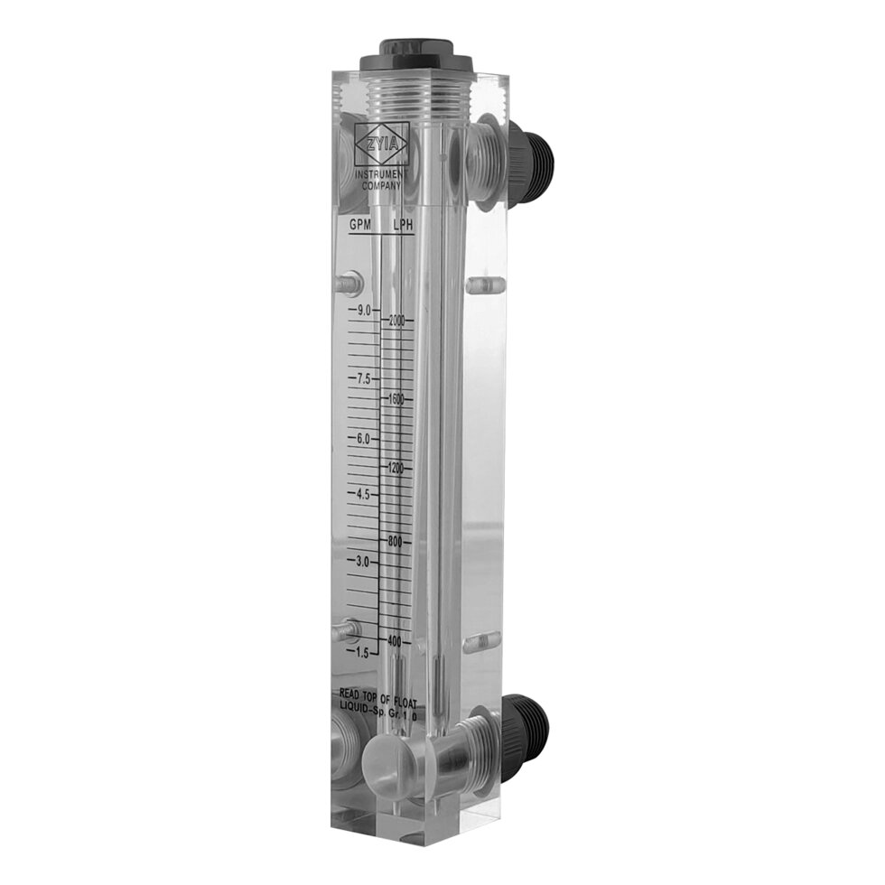 Ротаметр панельного типа 1/2" 1,5-9 галлон (LZM-15 1,5-9 GPM) ##от компании## Интернет магазин RAIFIL UKRAINE - ##фото## 1