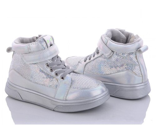 Демісезонні черевики для дівчаток С. Луч H355-3/36 Сріблясті 36 розмір