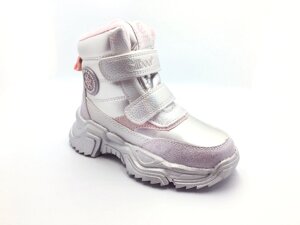 Зимові черевики для дівчаток Clibee Р306SP/27 Сріблясті 27 розмір