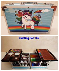 Набір для дитячої творчості та малювання Painting Set 145 предметів Blue