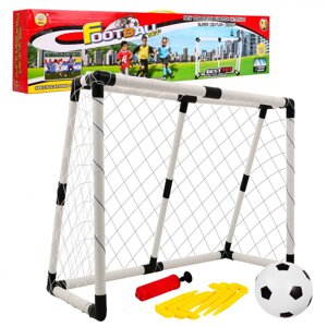 Великі ворота для саду для дітей 6+ Футбольний комплект + м'яч із насосом